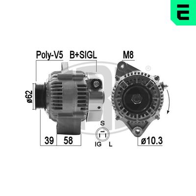 ERA Generator Gentor 209485a für TOYOTA