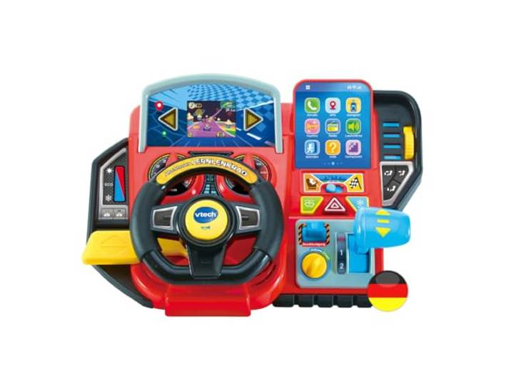 VTech Abenteuer Lernlenkrad – Interaktives LCD-Steuer für Kinder 3-7