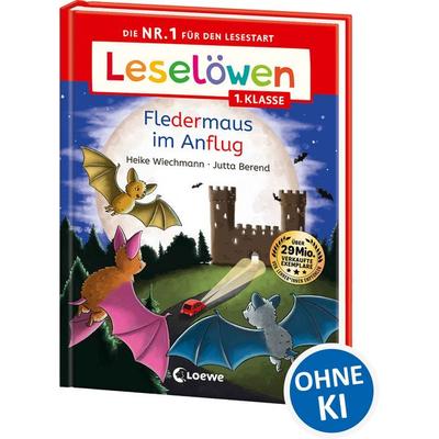Leselöwen 1. Klasse - Fledermaus im Anflug, Gebundene Ausgabe von Heike Wiechmann, Loewe, 978-3-7432-1901-4