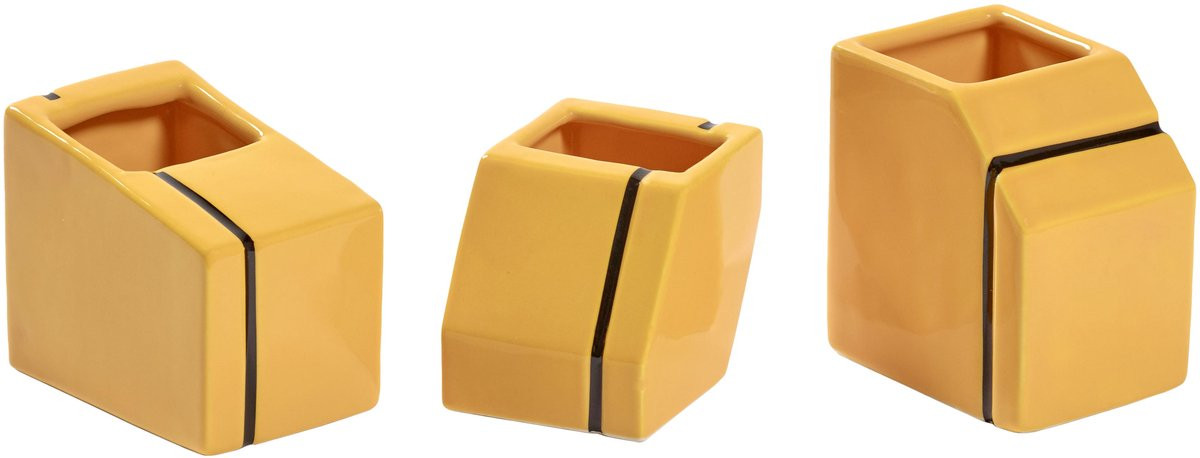Serax Silos Mini Vaas Set van 3 Yellow