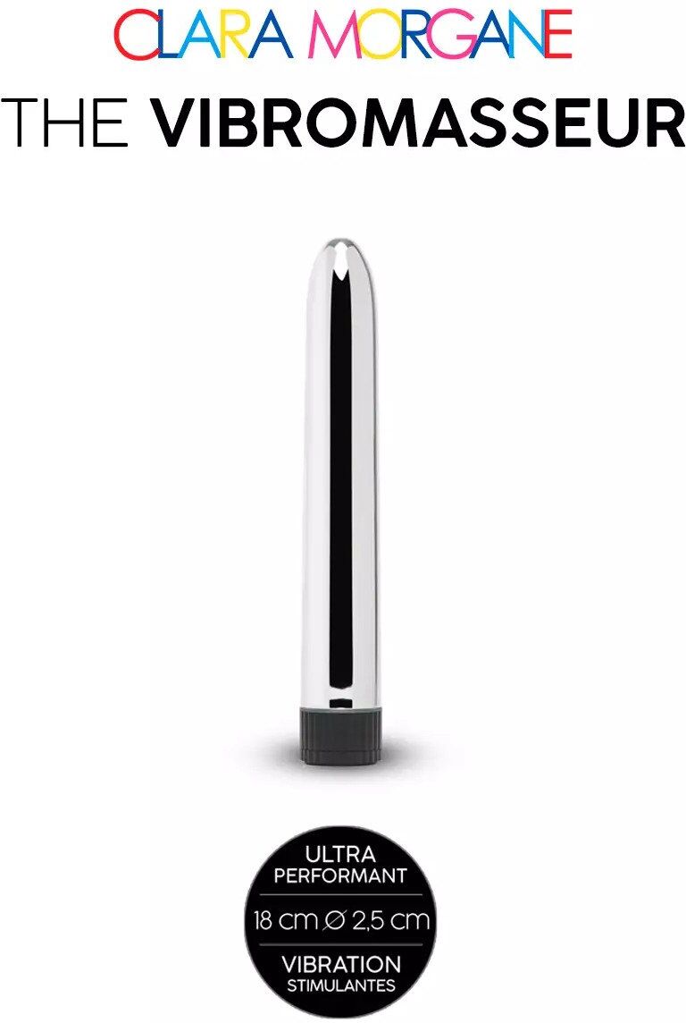 Clara Morgane The Vibromasseur Silver - 18 cm