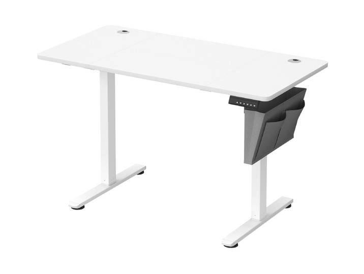 Stehtisch SONGMICS, weiss (weiß), B:120cm T:60cm, Tische, Stehtisch, Material: Pressspan, Stahl