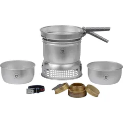 Trangia Trangiakök 27-1 UL Campingkochset 3- teilig mit Spiritusbrenner Set 6 grau