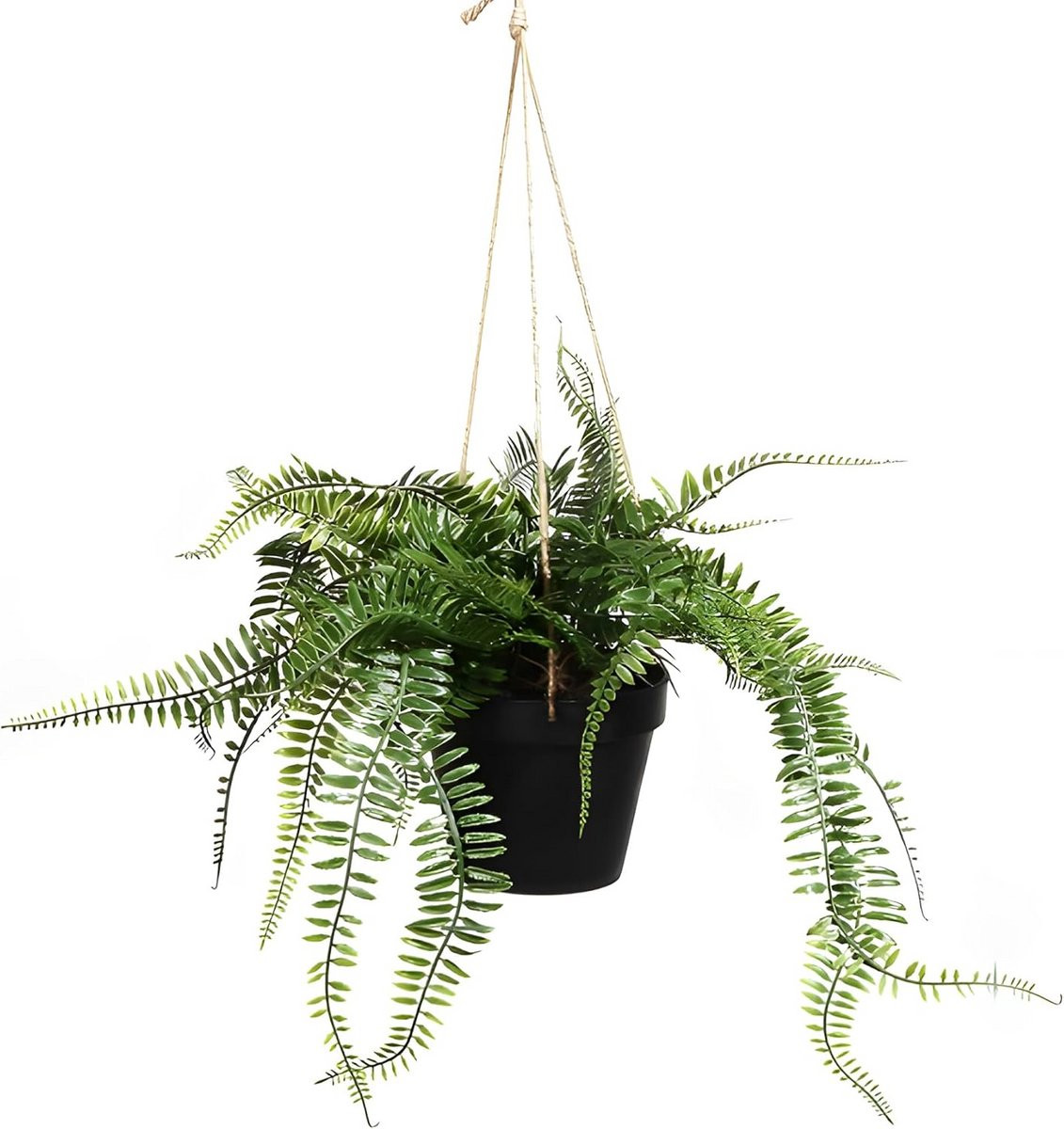 Hangende Varen Kunstplant Donkergroen 58 cm
