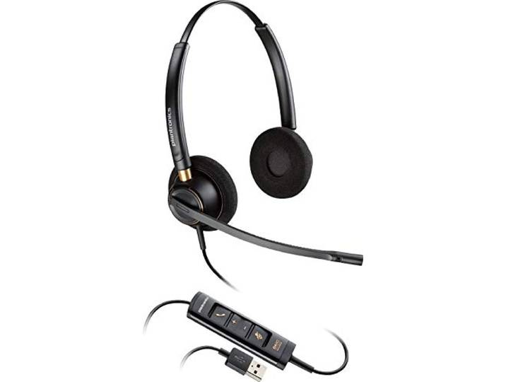 POLY EncorePro HW525 Headset Bedraad Hoofdband Kantoor/callcenter Zwart