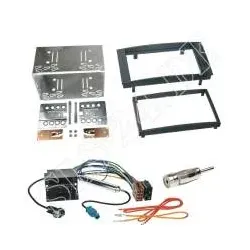Autoradio 2-DIN Radioblende+Adapterkabel Einbauset für VW Touareg T5 Multivan...
