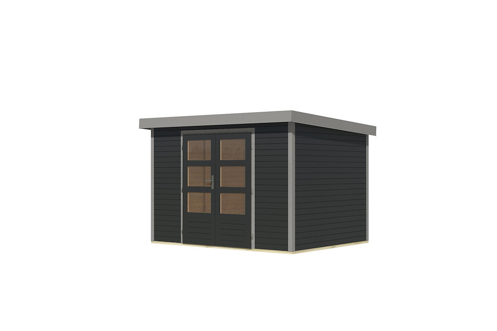 KARIBUHOLZT GH Jupiter 4 C 302x217x211cm anthrazit graualu 16988247