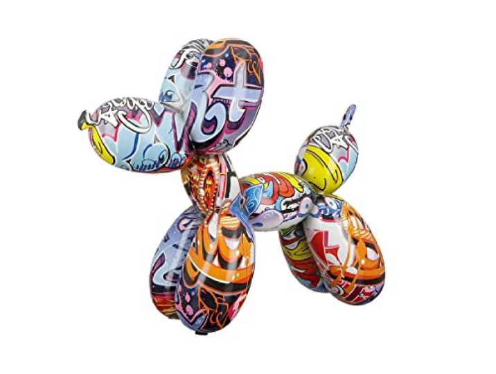 Casablanca decoratieve figuur sculptuur ballon hond beeld - moderne kunst en decoratie van kunsthars - Street Art Design - hoogte 25 cm