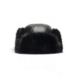 Stand Studio für Damen. 66559-9477 Mütze Sable schwarz (OSFA), Lässig, Polyurethan