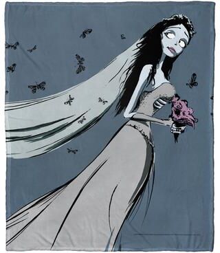 Northwest Warner Brothers Corpse Bride Down the Aisle Silk Touch Throw Blanket