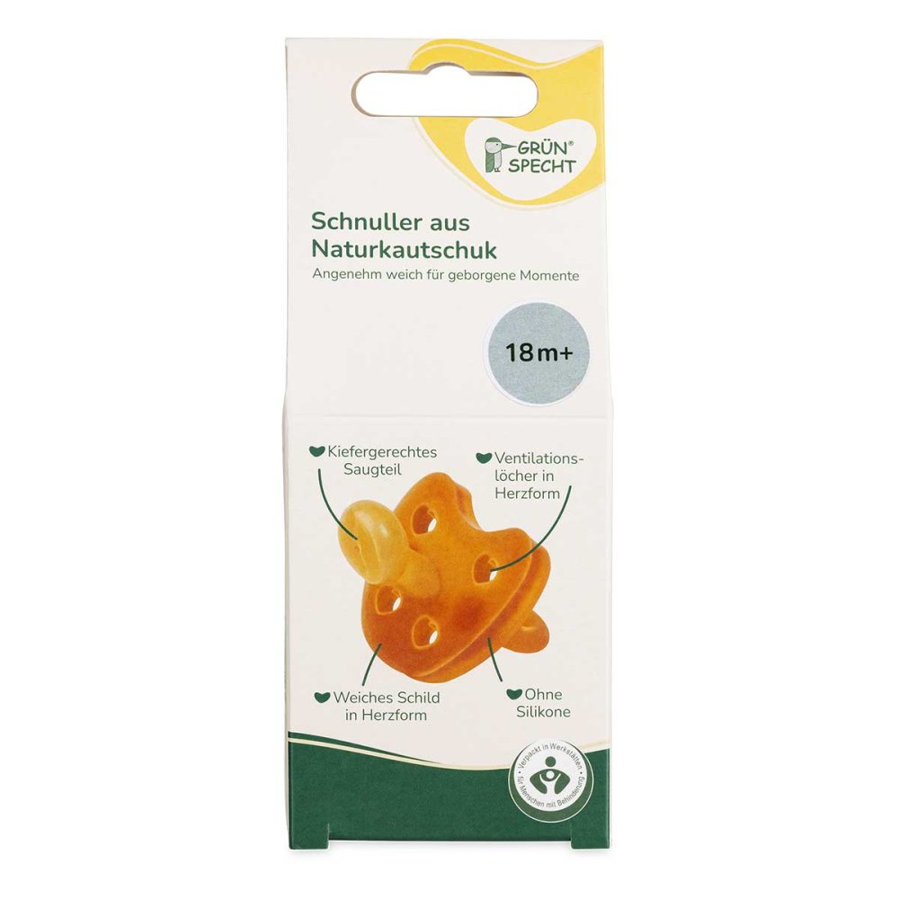 GRÜNSPECHT Naturprodukte GmbH Schnuller aus Naturkautschuk, 18+ Monate, FS 08108620