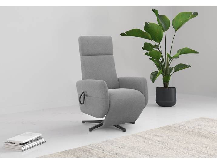 TV-Sessel GOODPRODUCT Rochelle, inkl. Kopfteilverstellung & 360 Drehfunktion , grau, B:71cm H:110cm T:82cm, 100% Polyester, Sessel, TV-Sessel, wahlweise mit 2 Motoren, Akku & Aufstehhilfe