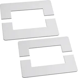 Hager DABA5008089016 Wandanschlussblende aus Stahlblech zu DABA 50x80mm verkehrsweiß