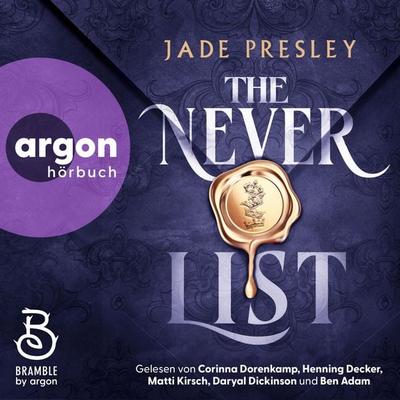 The Never List - Jade Presley, Audio, 9783732478767