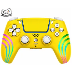 Deep Explorer - RGB Wireless - Wave Yellow Edition (Playstation Classic), Gaming Controller, Gelb