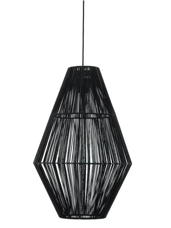 Hanglamp Aya 2 By Boo - Zwart - Rattan - Boho stijl