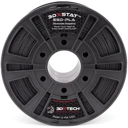 3D Xtech PLA2010750BK0 3DXSTAT Conductive ESD Filament PLA 1.75 mm 750 g Schwar (PLA, 750 g, 1.75 mm), Filament, Schwarz
