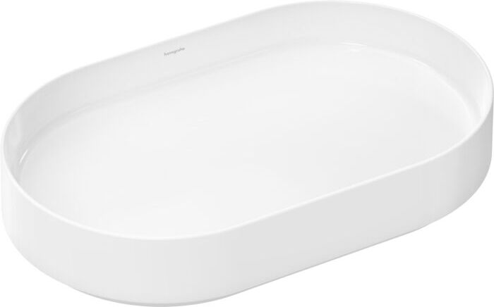 Hansgrohe Xuniva Evo U Aufsatzwaschtisch 63009450 650x400mm, oval, ohne Hahnloch/Überlauf, SmartClean, Hygiene Effect, weiß