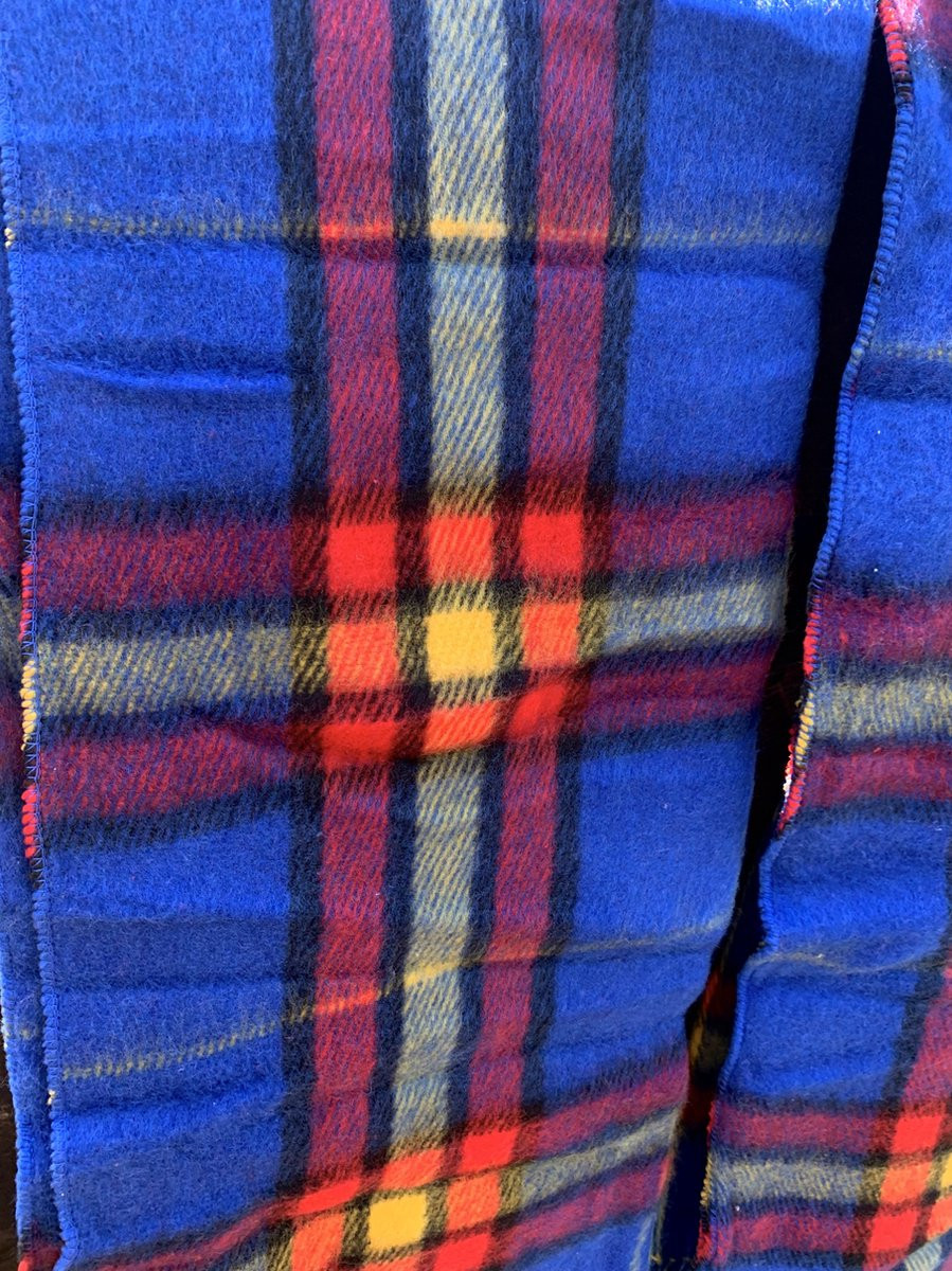 Picknickplaid Bright Blue voor volwassenen