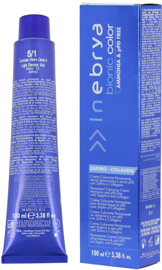 Inebrya Bionic Color Ash 100 ml color 6/1 Dark Blonde Ash