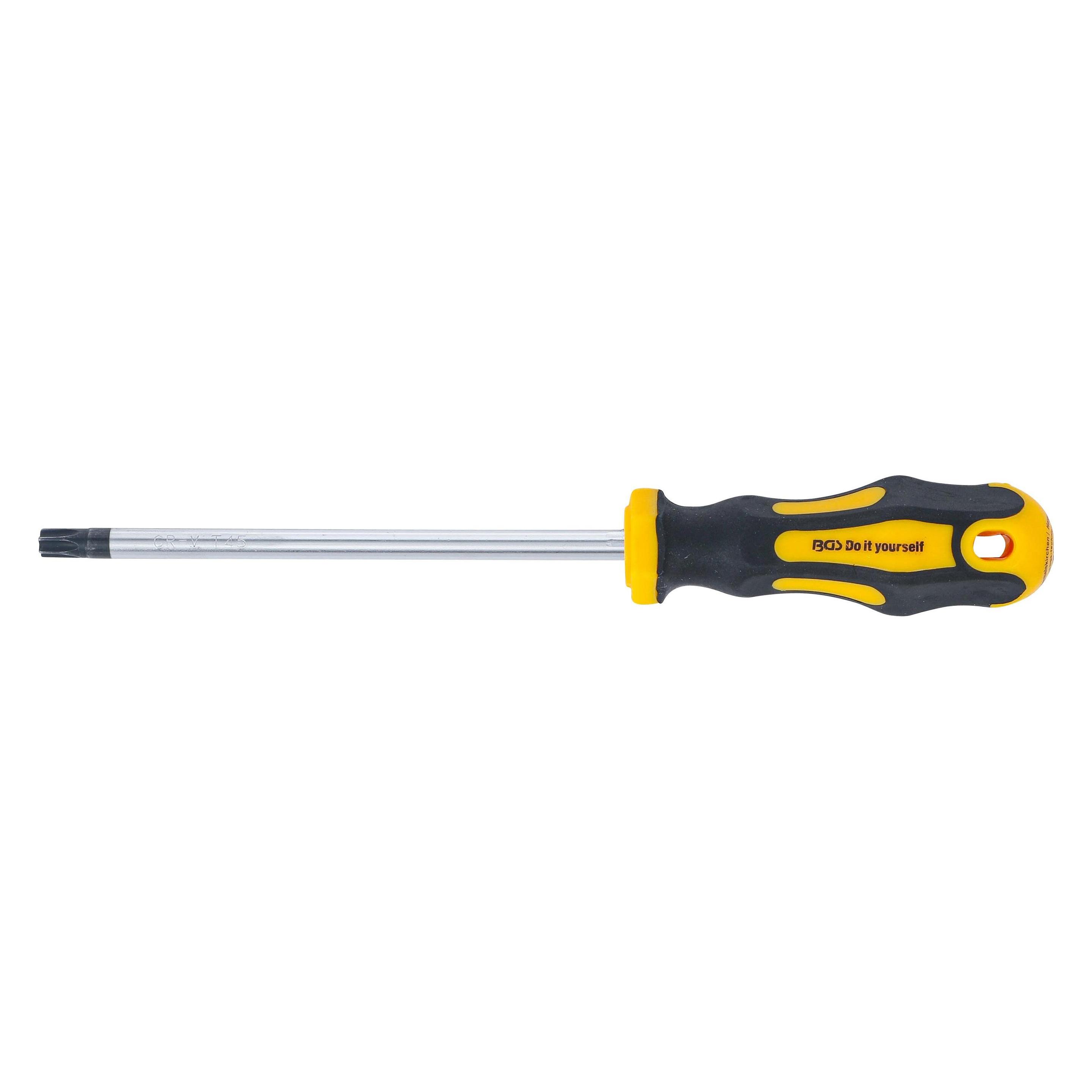 BGS Schraubendreher T-Profil (für Torx) T45 Klingenlänge 150 mm (7844-T45)