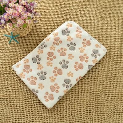 Uplifted Finds Cozy Paw Print Flannel Pet Blanket b m