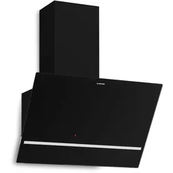 Klarstein Illuminosa Kopffreihaube | Abluft- und Umluftmodus | Minimalistisch | 818 m3/h | 60 cm Schwarz