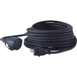 Verlängerungsleitung 25m, Kabel H07RN-F 3G1,5, schwarz, IP44