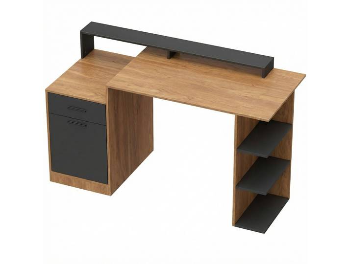 COMPUTERTISCH Spanplatte MDF Eiche