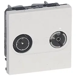 Legrand 078783 TV-R Einzeldose Mosaic weiß