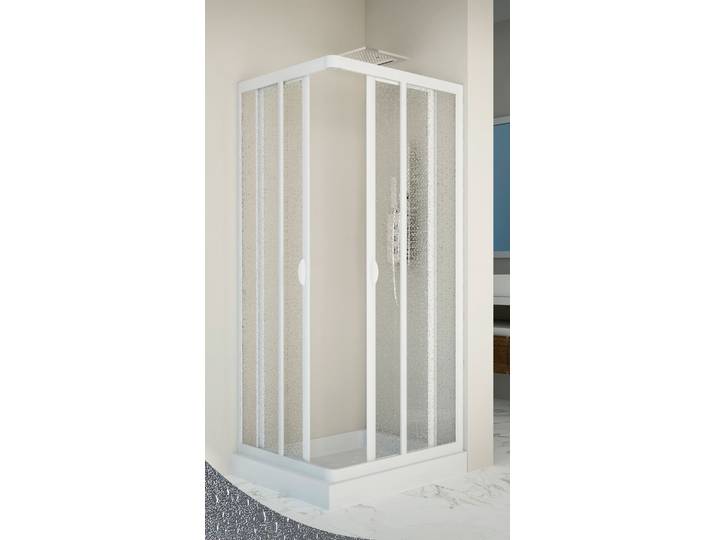 Eckdusche FORTE Vela , weiß, B:90cm H:190cm T:90cm, Duschkabinen, Eckdusche, variabler Verstellbereich, BxH: 90 x 190 cm