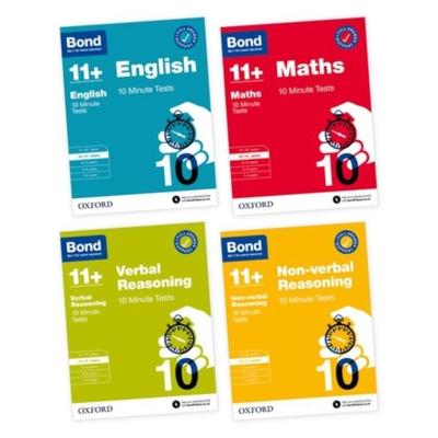 Bond 11+ 10 Minute Tests Bundle for Age 10-11+ | For 2026 GL Assessment & other 11 plus entrance exams | English, Maths, Verbal Reasoning, and