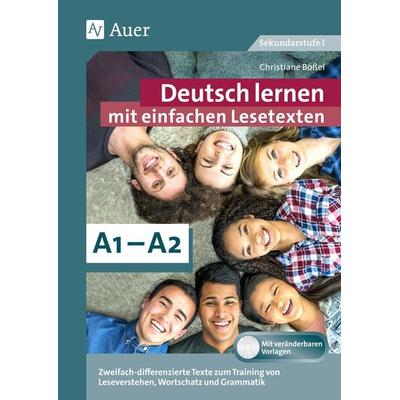Deutsch lernen mit einfachen Lesetexten A1-A2, Set von Christiane Bössel, Auer Verlag in der AAP Lehrerwelt GmbH, 978-3-403-08178-4