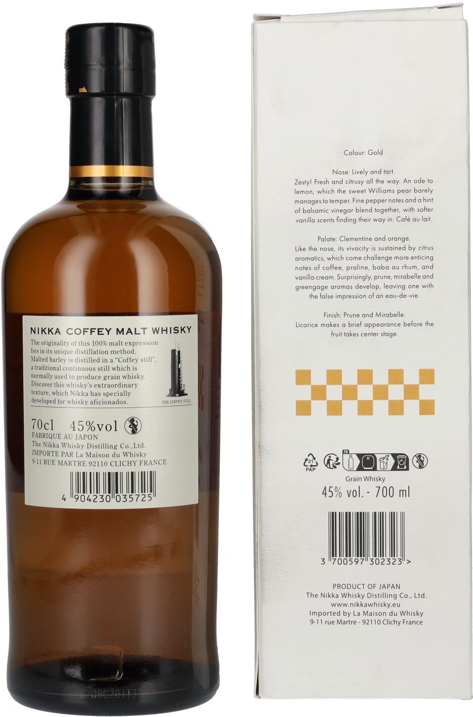 Nikka Whisky Nikka Coffey Malt Whisky 90th Anniversary 45% Vol. 0,7l in Geschenkbox