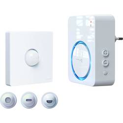 m-e modern-electronics 41492 Steckdose Bewegungsmelder 120 ° Weiß IP54