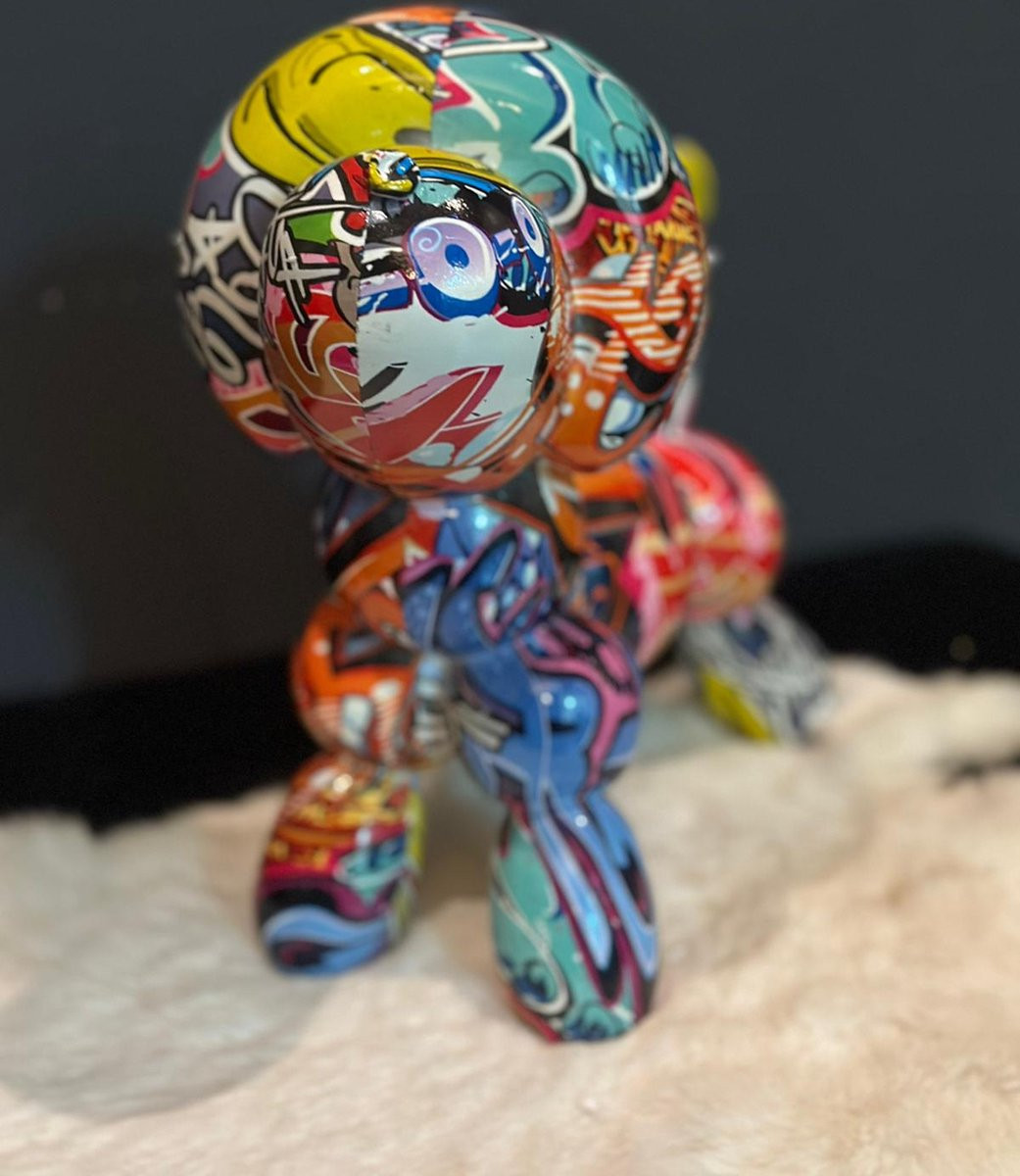 Goodyz Streetart Ballon Dog Poedel model - Staand - Hoogte: 27 cm