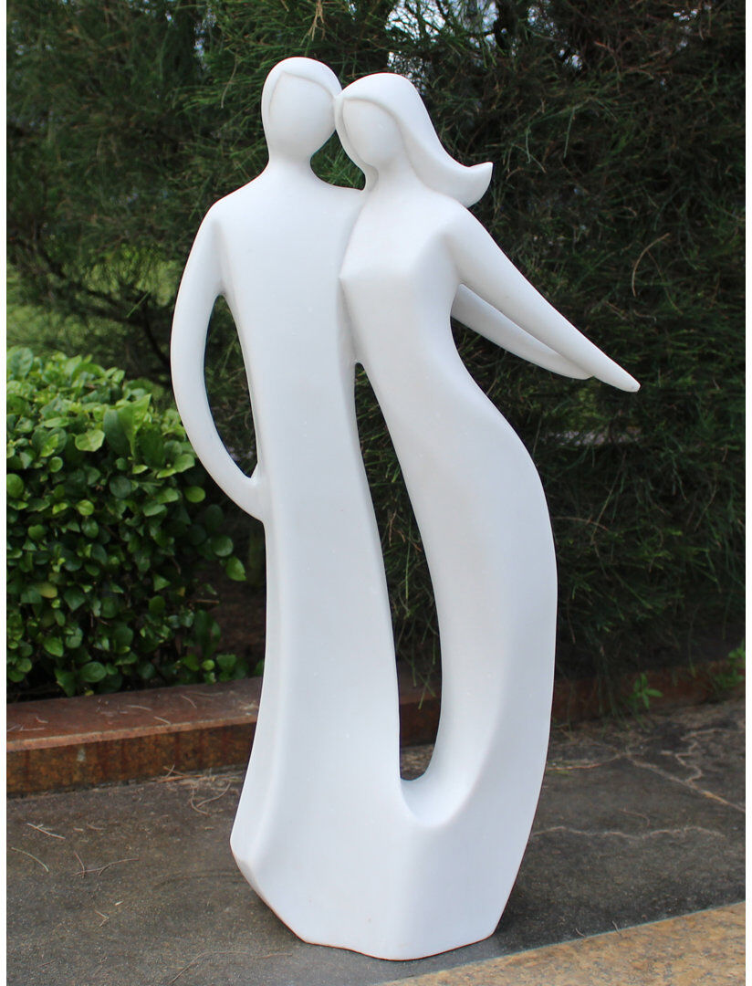 ENIGMA Inseparable Statue White 57.5cm H x 31cm W x 14.5cm D