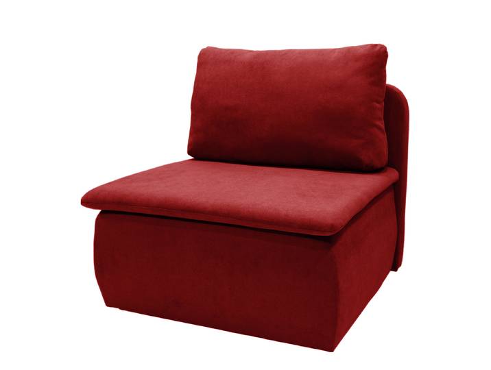 Schlafsessel Rot/Bordeaux Webstoff 87 x 95 x 87cm