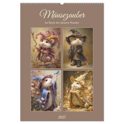 Mäusezauber. Im Reich der kleinen Wunder (Wandkalender 2027 DIN A2 hoch), CALVENDO Monatskalender