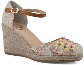 Women's White Mountain Mamba Espadrilles by White Mountain in Natural Multi Fabric (Size 10 M)