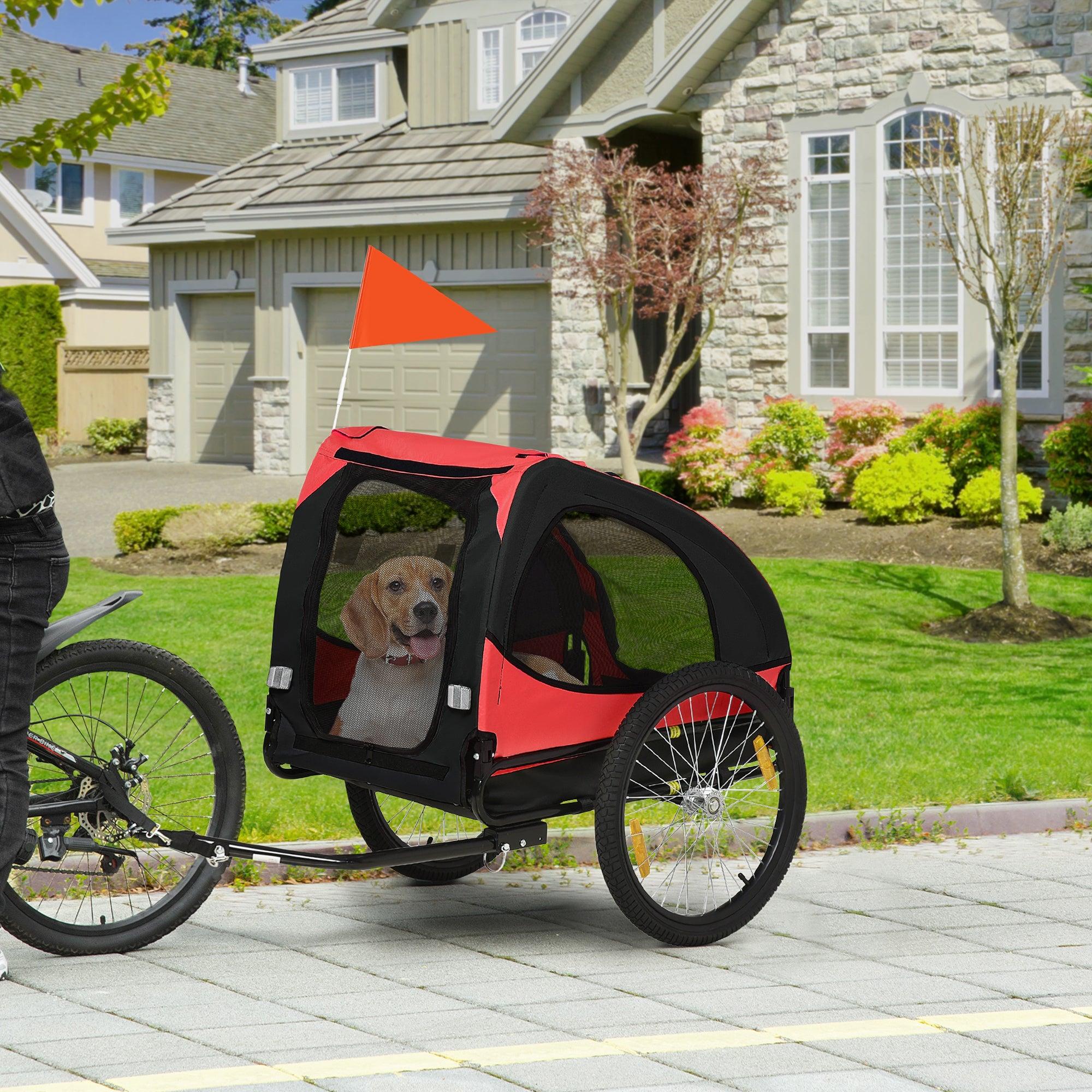 Hundefahrradanhänger - Hundetransportanhänger - Fahrradbuggy - Hundebuggy - Hundekutsche - Klappbar