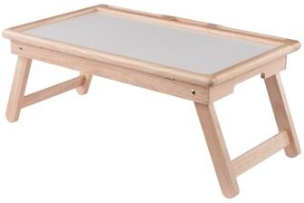 Winsome Wood Arlo Breakfast Tray with Flip Top Natural and White Finish