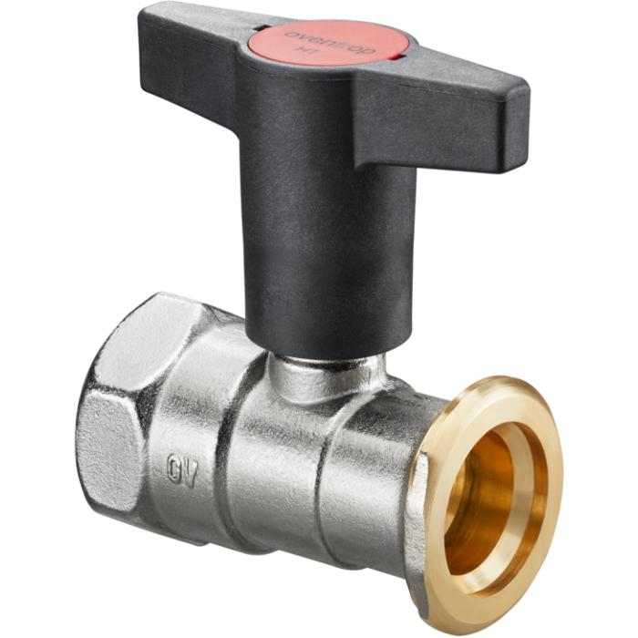 Oventrop Optibal Pumpenkugelhahn 1078371 DN 25, Rp 1 x G 1 1/2, PN 10, ohne Sperrventil, Messing