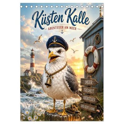 Küsten Kalle - Abenteuer am Meer (Tischkalender 2027 DIN A5 hoch), CALVENDO Monatskalender