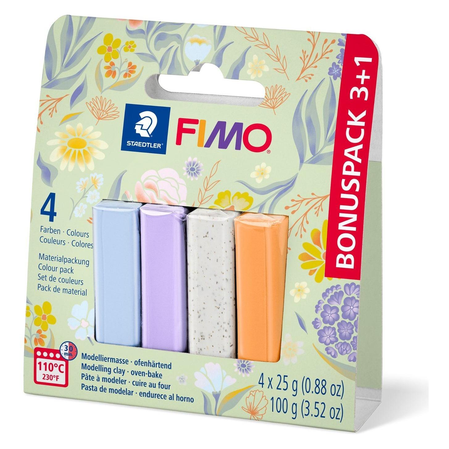 Magni STAEDTLER FIMO Modelliermasse Soft spring pastell 4x25g (8023-S2 P)