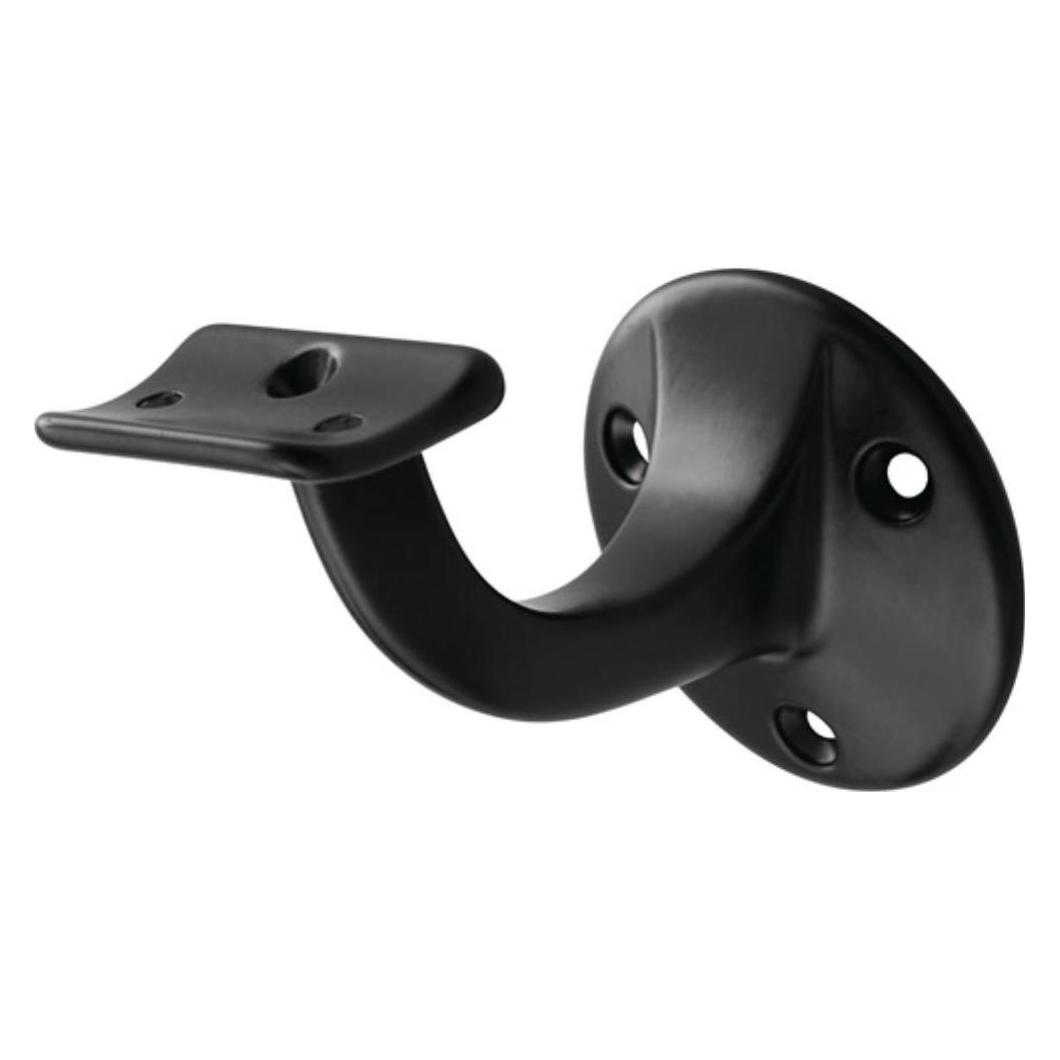 Hermeta Handlaufträger 3500 Aluminium kunststoffbeschichtet schwarz Durchmesser Wandplatte 56 mm gewölbte... (Aluminium) (3500-70E)