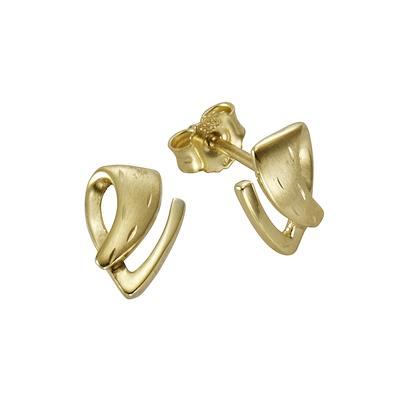 Paar Ohrstecker VIVANCE "333 Gold diamantiert", gelb, Ohrringe, Damen, one-size, Gold, Ohrstecker