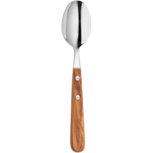 Schwertkrone Esslöffel Olive MO81101, 20 cm, Edelstahl 18/10, mit Olivenholzgriff, 1 Stück