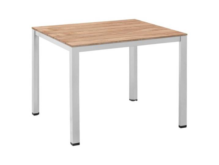Kettler Cubic Gartentisch 95x95cm Aluminium/Teak