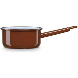 Wellhome Well Home - Gerade Stielkasserolle aus emailliertem Stahl Ø12 x 7 cm - 0,65 L, ideal für Saucen und Cremes